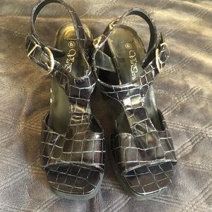 via lavia shoes faux croc skin